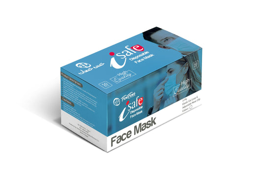 iSafe Disposable Face Mask 50 Pcs.