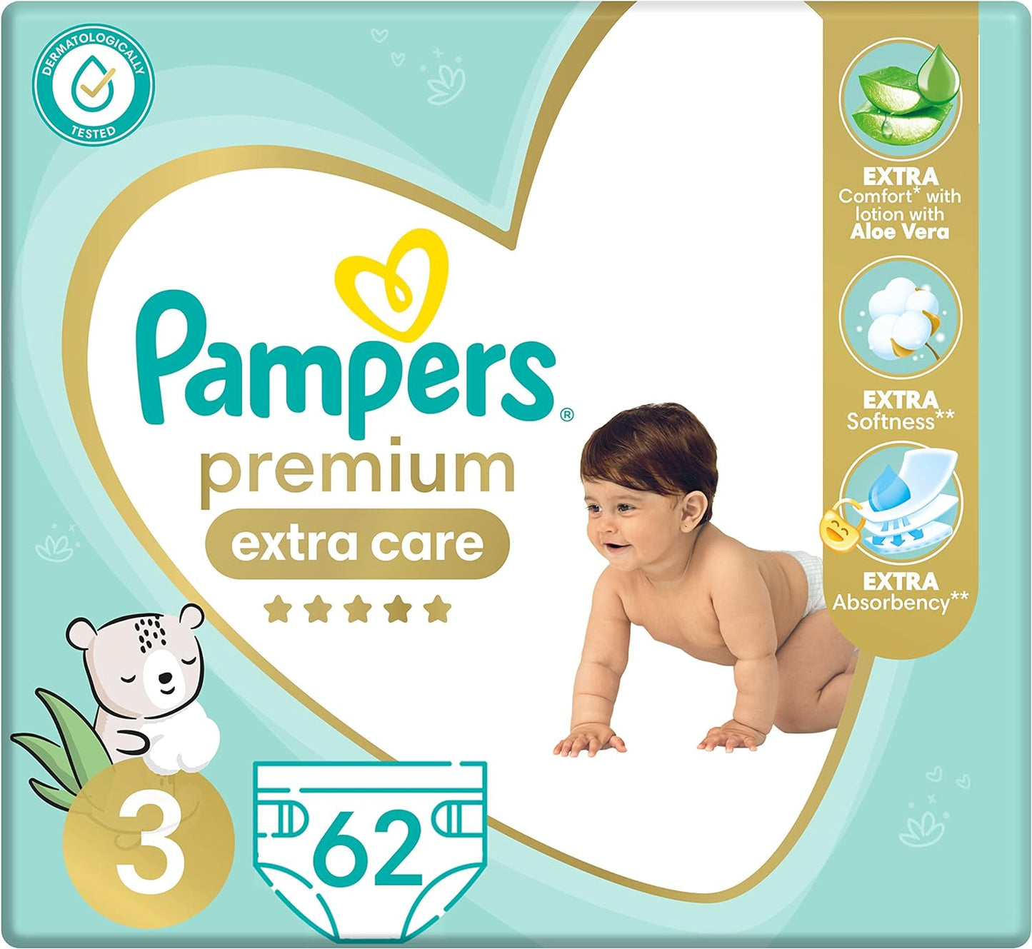 Pampers premium extra care diaper