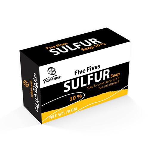 Five Fives Sulphur Soap 10% _ Five Fives Boric Acid Soap – 3% and      Five Fives Salicylic Acid Soap 2% 70 gm