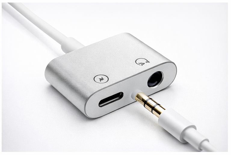 محول سماعة ايفون Lightning to AUX وصلة سماعة ايفون محول صوت للايفون Adapter 3.5mm iPhone