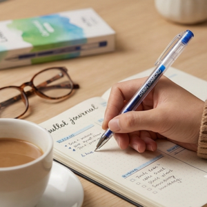 قلم سن ابرة جل دايموند فائق النعومة 0.38 مم (عبوة 12 قلم) خط مميز جدا