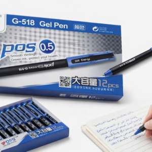 قلم سن ايرة جل G-518 POS أزرق مقاس 0.5 مم عبوة 12 قلم