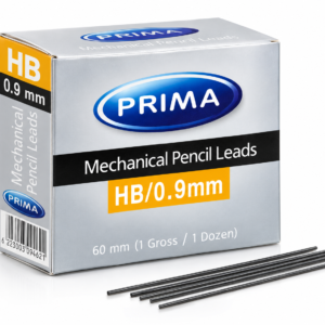 سنون قلم رصاص ميكانيكي PRIMA HB مقاس 0.9 مم – طول 60 مم