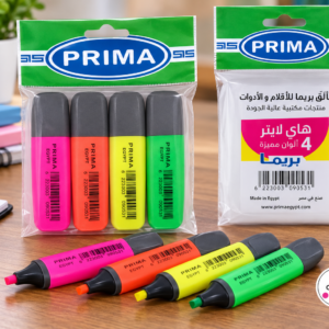 هايلايتر بريما PRIMA 4 ألوان مميزة